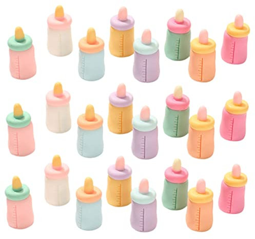 Sosoport 24stücke Miniatur Spielzeug Milchflaschen Pädagogische Rollenspielzeug Für Junge Mädchen Realistische Minihouse Zubehör Geschenk Für Mädchen Fördert Kreativität Und Koordination
