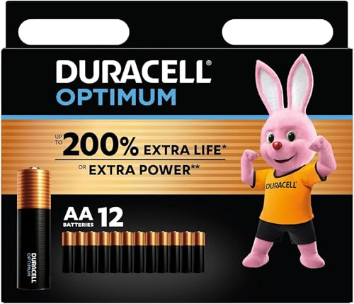 12 x Duracell AA optim (1 x blister med 12 batterier) 12 batterier (MX1500/STIL/MIGNON)