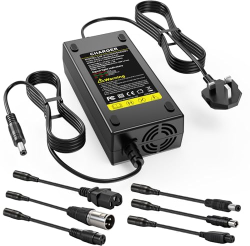 LabTEC 54.6V 48V 5A Electric Bike Lithium Battery Fast Charger for 48V 13S Li-on Battery E-bike Electric Scooter Power Supply (7 in 1)