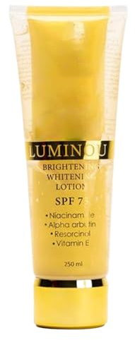 Loción Para Aclarar La Piel Corporal | Protector Solar SPF75 Calmante | 250ML Crema Hidratante Iluminadora | Para Piel Seca Con Imperfecciones Y Apagado, Hombres, Uso Nocturno Y Diurno, Post-Ducha,