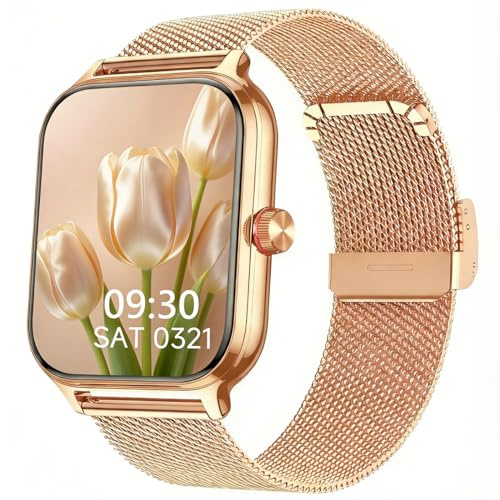 LODIMEKE Montre Connectée Femme Homme Appel Tension Artérielle Fréquence Cardiaque Sommeil, 1.96'' AI Smartwatch 100+ Sports, IP67 Podomètre Réveil Calculatrice Carte de Visite iOS Android
