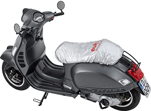 Polo Sitzbankschutzabdeckung Ideal für Roller/Scooter Größe L - Schützt vor Nässe und Schmutz, Einfache Anwendung - Inklusive Transporttasche