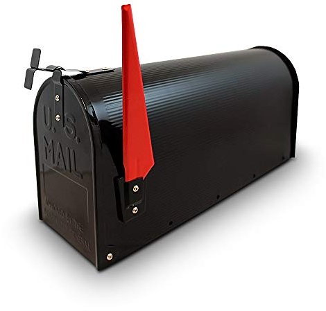 Bituxx US Mailbox Amerikanischer Briefkasten Standbriefkasten Wandbriefkasten Letterbox Schwarz