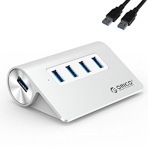 ORICO M3H4-SV - Hub USB de 4 Puertos, Plateado