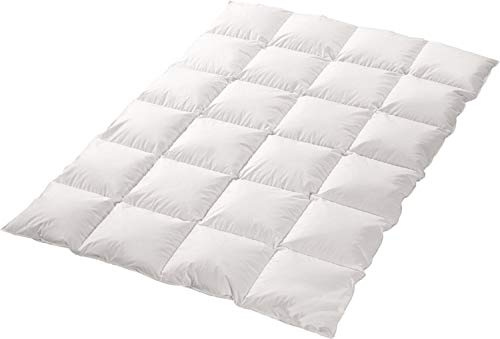 Trautesheim Bettdecke - Winterdecke aus 100% Baumwolle - Winter Bettdecke mit 70%-Daunen & 30%-Federn - Duvet Steppdecke mit 1100g Füllung - Wärmestufe 3 bis 4 (155x220)