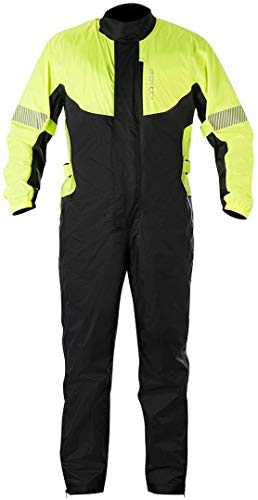 Alpinestars Hurricane Regenkombi Regenanzug Herren Wasserdichter Regenschutz Motorrad Kombi Atmungsaktiv Regenbekleidung Reflektierender Gelb/Schwarz L (1er stück)