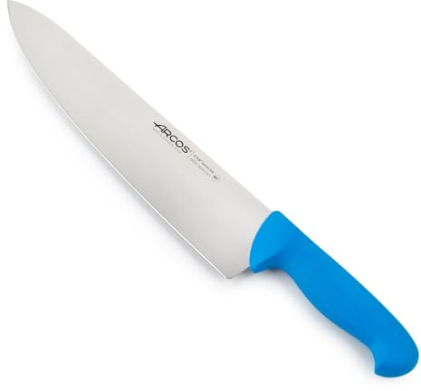 Arcos Serie 2900 - Coltello da Chef Coltello da Cucina - Lama Acciaio Inossidabile Nitrum 300 mm - Manico Polipropilene Colore Blu