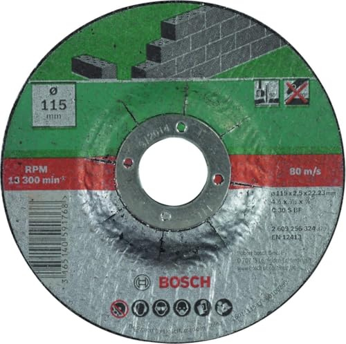 BOSCH Mola Taglio Centro Depresso, Pietra 115 X 22,23 X 2,5 Mm