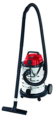 Einhell Wet and Dry Vacuum Cleaner 1500W, 30L Stainless Steel Tank, Power Take Off, incl. Plastic Suction Hose, Floor/Crevice Nozzle, filters TE-VC 1930 SA