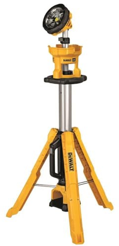 DEWALT 20V MAX LED Work Light with Stand, Tripod Light, 3000 Lumens of Brightness with 3 Modes, Tool Only (DCL079B)