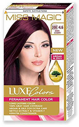Miss Magic Teinture pour cheveux Rouge cerise foncé Hair Colour avec argan