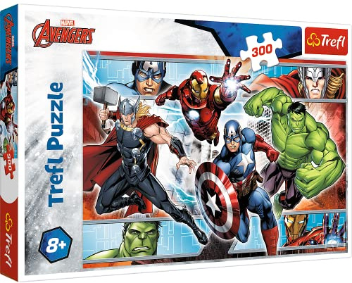 Trefl, Puzzle, Avengers, Marvel, 300 Teile, für Kinder ab 8 Jahren Meister, Disney Cars Farbig