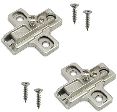 SALICE Base Serie 200 con Montaggio Tradizionale. Basetta Cerniera per Ante e Sportelli. (CROCE H02 REG. ECCENTRICA)