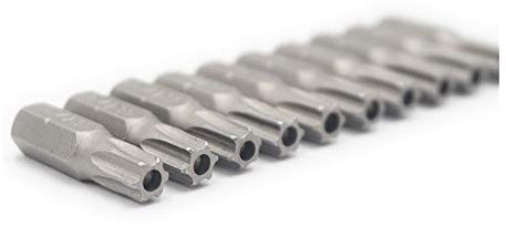 Schraubendreherbits. 10PCS 1/4 25mm Torx T30 Schraubendreher Bit mit Loch Set Reparatur ScrewdriversKit Hex Schaft Bohrer for Stromhaushaltshandwerkzeuge