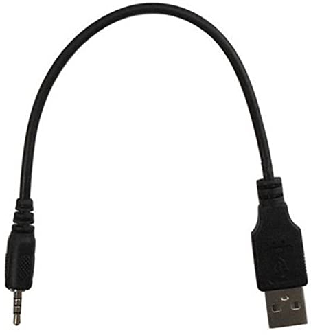 BODYA 2,5 mm USB-Ladekabel für JBL Synchros E40BT E50BT Kopfhörer J56BT S400BT S700, Schwarz