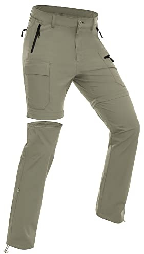 Wespornow Women's-Hiking-Pants Convertible-Zip-Off-Quick-Dry-Pants for Cargo, Camping, Travel, Outdoor, Fishing, Safari (Sage, Medium)