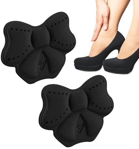Komfortkuddar med hög klack, 2st Anti-Slip Skokudde, Hälgrepp hälkudde för komfort, rosettformade hälfodrar för kvinnor, förbättra skokomforten Vesone