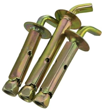 Expansionsschrauben Rawl, Ankerbolzen, an der Wand hängende schwere Bolzenschraubenhaken, elektrische Warmwasserbereiter-Expansionsschrauben (1 Stück) (Farbe: 90 Grad, Größe: M10 x 100 mm) (Farbe: 90