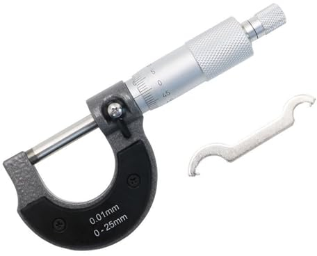 ZPFDSG Bügelmessschrauben 0–1 Zoll, 0–25 mm, Außenmikrometer, Präzisionsmessschieber, Mikrometer, Maschinenwerkzeug