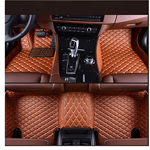 FERFXN Auto-Fußmatte Für Mercedes Für Benz Alle Modelle W176 W205 W211 W212 W213 W246 Für E-Klasse Gla GLC Für AMG Car Styling Fußmatten (Color : Braun)