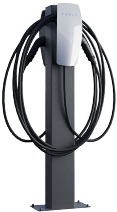 Tesla VoltStand for Two Colonne de charge avec plaque de base Anthracite