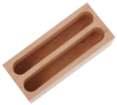 SHOWERORO Holz-business-halter Groß Kapazität Schlichtes Geometrisches Design Büro-organizer Schreibtisch Organizer Hölzerner Stiftehalter Mit Karten-display Schreibtisch