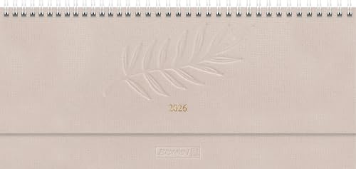 BRUNNEN Querterminbuch Mod. 772 2026 | 297×105 mm, Karton, hanf