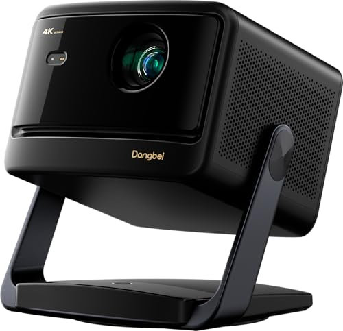 Dangbei DBOX02 Pro 4K Beamer mit Google TV & Netflix, 2000 ISO Lumen, HDR10+, Dolby Audio, 3D Ready, Auto Keystone/Fokus, 300 Bild, WiFi & Bluetooth – Videoprojektor Heimkino für Wohnzimmer & Garten
