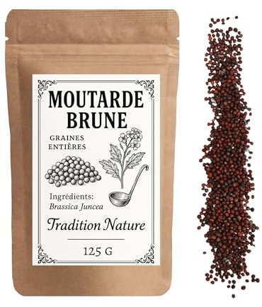 Moutarde brune graines entières 125 g | Cuisine et moutarde maison - TRADITION NATURE