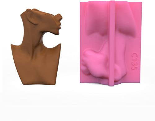 Human Face Epoxy Mold Holder Silicone Flowerpot Resin Jewellery Storage Box Jewelry Making Flower Pot Mold for Epoxy Resin for Baking Flower Pot Molds for Concrete