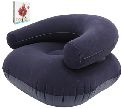 Aufblasbare Couch Für Camping – Weicher, Beflockter Liegesitz, Aufblasbare Stühle | Wasserdicht Für Filmabende Im Freien, , Pool, Stadion, Reisen, Wohnzimmer, Schlafzimmer, Tragbares Luftsofa, E