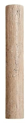 Yellow Travertine Stone Wall Sconce Half Cylinder Shade Wall Light Fixture 3000K Warm Lights Modern Wall Lamp for Entryway Porch Balcony Lounge Staircase(60CM)