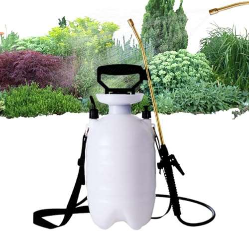 Trycksatt spruta – handpump planta – vattenspruta för växter med justerbar axelrem | för gräsmatta bevattning gödselmedel bevattning hushållsrengöring