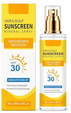 Haar Kopfhaut Sonnenschutz LSF 30, Sonnenschutz Haare, Uv Schutz Haare und Sonnenschutz Spray Haare für Scheitel & Dünner Werdende Bereiche, Schützt vor Schäden & Austrocknung