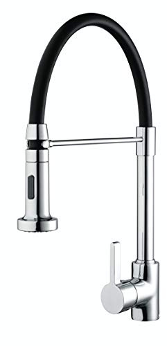 Bristan Liquorice Professional Kitchen Sink Mixer Tap with Flexible Pull Out Hose and Spray Function, Chrome - LQR PROSNK C
