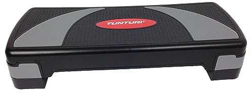 Tunturi Aerobic Stepper, Steppbrett verstellbar für Zuhause, 3 Stufen rutschfest, Hometrainer