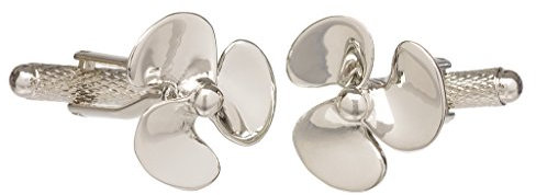 Gemelos para camisa de barco en color dorado o plateado, en caja de gemelos GS