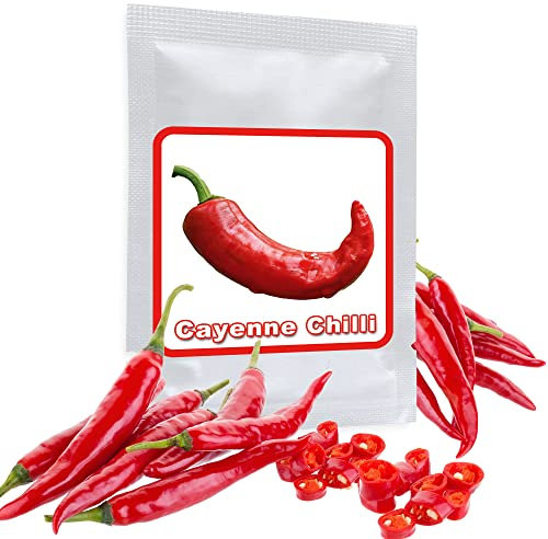 Chili Samen 50 Stück - Red Cayenne - der Chili-Klassiker schlechthin - Schärfegrad 8