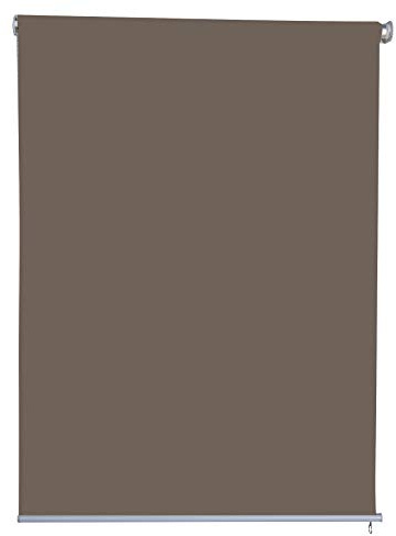 Jet-Line Vertikalmarkise Balkonmarkise Braun 1.4 x 2.3 m aus Polyester - Windschutz Sonnenschutz Sichtschutzrollo für Balkon und Terrasse