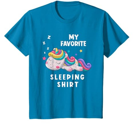Ma Chemise De Nuit Préférée Unicorn Animal Licorne Dormir T-Shirt