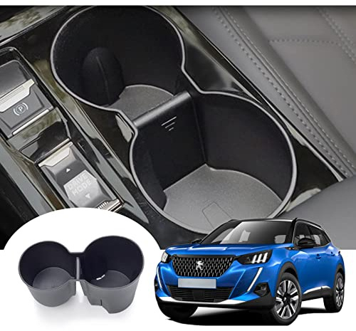 GAFAT 2020-2024 2025 Peugeot 208 e-208/ Peugeot 2008 e-2008 Porte-Gobelet en Gel de Silice Tapis, Peugeot 208 2023 Restyling Organiseur, Peugeot 2008 Accessoires, Peugeot 208 Accessoires (Automatique)