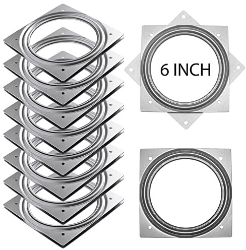 RHBLME Lazy Susan Hardware, Lazy Susan Hardware, 15,2 cm, silberfarben, Lazy Susan Plattenspieler, 5/16 Zoll dick, 227 kg für Drehteller, Serviertabletts, Küchenaufbewahrungsregale, Basteltisch,