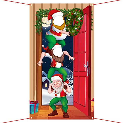 Foto Prop Tela de Fiesta Navidad Decoración Cumpleaños Fotomatón Fondo de Fotografía 180×100cm para Fiesta Navidad Decoración Navideña
