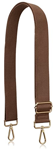 Allzedream - Correas de repuesto para bolso cruzado, de lona, ancho y ajustable, Marrón S, M, Classic