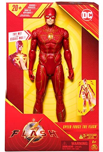DC Comics, Speed Force The Flash 30,5 cm Actionfigur, Lichter und 20+ Sounds, The Flash Movie Collectible, Kinderspielzeug für Jungen und Mädchen ab 4 Jahren