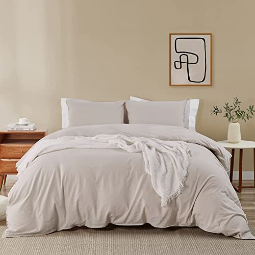 Soifox Set di biancheria da letto 200x220 cm, in microfibra, non necessita di stiratura e antipiega, copripiumino 200x220 cm, con federa da 80x80 cm, set da 2 biancheria da letto con chiusura lampo