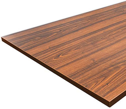 Ergotopia® Tischplatte Nussbaum 160 cm, robuste Schreibtischplatte ideal für höhenverstellbare Schreibtische - Holzplatte gefertigt in Deutschland - 25 mm Bürotischplatte