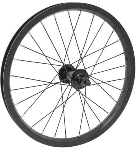 Wheel Master 16in Juvenile Alloy Front Wheel B/O 3/8inx100mm Rim Brake Black