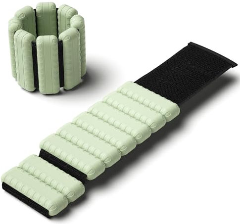 Knöchel- und Handgelenkgewichte-Set mit 2 Stück, 0,5 kg/0,9 kg, wasserdicht, tragbar, Fitnessgewichte mit glatter Silikonoberfläche, hautfreundlich für Workout, Krafttraining, Yoga, Pilates, Walking