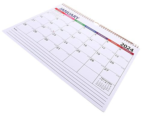 Amosfun Kreativer Wandkalender -2025 Papierplaner Mit Spiralbindung Monatsplaner Tagesordnungskalender Für Home Office Büro Und Schule